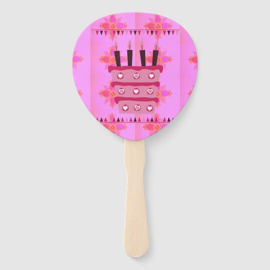 Happy Birthday Blijf gebukt Handwaaier (Voorkant)