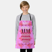 Happy Birthday Blijf gebukt Schort (Gedragen)