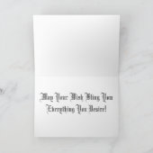 Happy Birthday Bling Geel Wenskaart Kaart (Binnen)