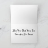 Happy Birthday Bling Red Wenskaart Kaart (Binnen)