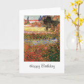 Happy Birthday, bloeiende tuin Kaart (Gele Bloem)