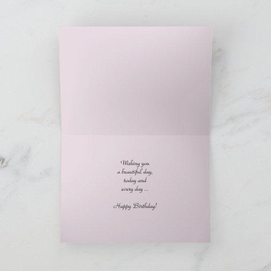 Happy Birthday,  bloemen, persoonlijke Kaart (Binnen)