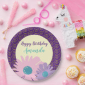 Happy Birthday Bloementuin Papieren Bordje (Feest)