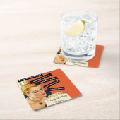 Happy Birthday Blowing Out Candles  Funny Kartonnen Onderzetters (Insitu)