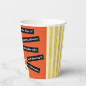 Happy Birthday Blowing Out Candles Funny Papieren Bekers (Links)