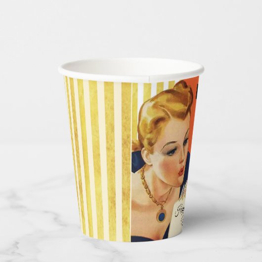 Happy Birthday Blowing Out Candles Funny Papieren Bekers (Rechts)