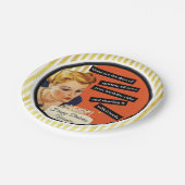 Happy Birthday Blowing Out Candles  Funny Papieren Bordje (Gekanteld)