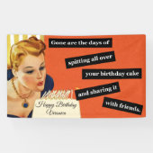 Happy Birthday Blowing Out Candles  Funny Spandoek (Horizontaal)