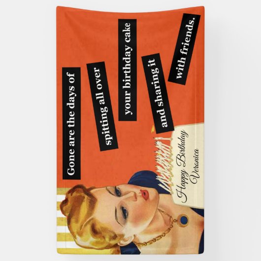 Happy Birthday Blowing Out Candles  Funny Spandoek (Verticaal)