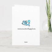 Happy Birthday Blue Baby Shark gepersonaliseerd Kaart (Achterkant)