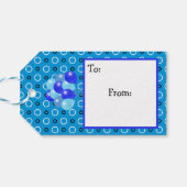 Happy Birthday Blue Balloons Cadeau Labels Cadeaulabel (Achterkant Horizontaal)