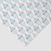 Happy Birthday Blue Cupcake Sprinkles Froting Tissuepapier (Detail)