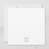 Happy Birthday Blue Dinosaur Wenskaart Kaart (Achterkant)