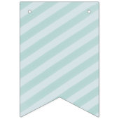 Happy Birthday Blue Gold Confetti First Birthday Vlaggetjes (Eerste vlag)