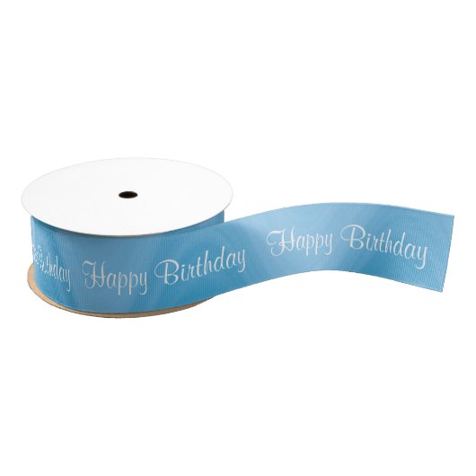 Happy Birthday Blue Grosgrain Lint (Spoel)
