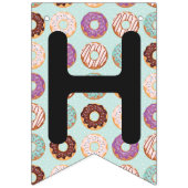 HAPPY BIRTHDAY Blue Iced Donuts Zoetste Een Feest Vlaggetjes (Tweede vlag)