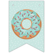 HAPPY BIRTHDAY Blue Iced Donuts Zoetste Een Feest Vlaggetjes (Eerste vlag)
