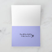 Happy Birthday Blue Lily van de Nijl Kaart (Binnen)