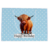 HAPPY BIRTHDAY Blue LONG HAIR KOE Groot Cadeauzakje (Achterkant)