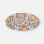 Happy Birthday Blue & Orange Pumpkin Party  Papieren Bordje (Gekanteld)