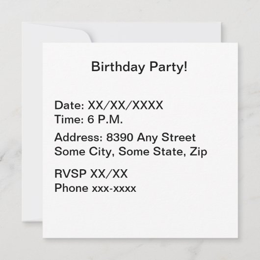 Happy Birthday Blue Polka Dot Text Red Bkgrd Kaart (Achterkant)