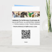 Happy Birthday Blue Ulysses Butterfly Card Kaart (Achterkant)