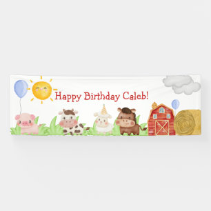 Happy Birthday Boerderij Banner