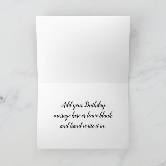 Happy Birthday boho retro kleuren Kaart (Binnen)