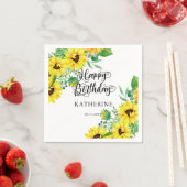 Happy Birthday Boho Sunflower | Eucalyptus Servet (Insitu)