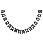 Happy Birthday Bold Black en White 90th Birthday Vlaggetjes (Alle)