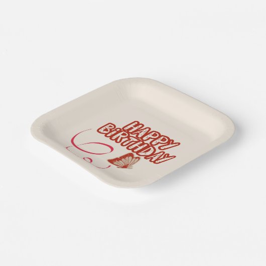 Happy Birthday Bord (Gebogen)