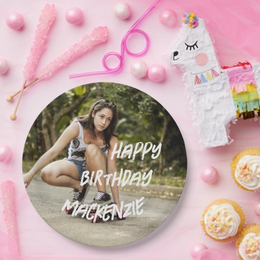 Happy Birthday - Bord voor persoonlijk fotopapier (Feest)