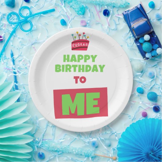 Happy Birthday Borden Papieren Bordje (Feest)