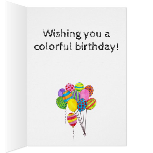 Happy Birthday bos ballonnen (Binnen (Rechts))