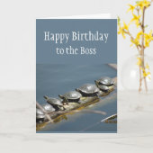 Happy Birthday Boss Apprevention All of Us Kaart (Gele Bloem)