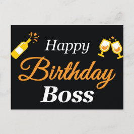 Happy Birthday Boss Briefkaart