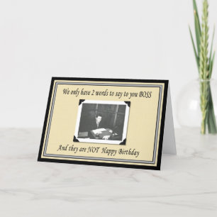 Happy Birthday Boss uit de groep Kaart