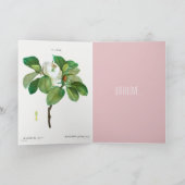 HAPPY BIRTHDAY BOTANICAL "MAGNOLIA" KAART (Binnen)