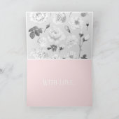 HAPPY BIRTHDAY BOTANICAL WHITE ROSES WENSKAART KAART (Binnen)