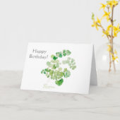 Happy Birthday  Botanische Waterverf Kaart (Gele Bloem)