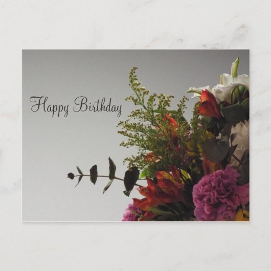 Happy Birthday Bouquet Briefkaart (Voorkant)