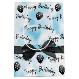 Happy Birthday Bow en Polka Dot Balloons Medium Cadeauzakje