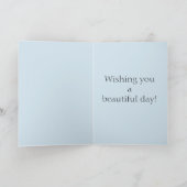 Happy Birthday Bow in Blue Kaart (Binnen)