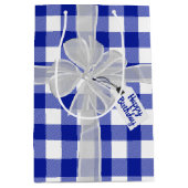 Happy Birthday Bow op pad Medium Cadeauzakje (Voorkant)