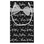 Happy Birthday Bow op poka Dots Klein Cadeauzakje (Achterkant)