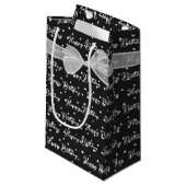 Happy Birthday Bow op poka Dots Klein Cadeauzakje (Voorkant Gekanteld)