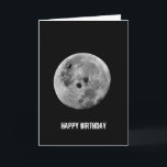 Happy Birthday Bowler Bowling Moon Grappig Kaart<br><div class="desc">Het is uit deze wereld,  maar niet uit de baan van deze wereld! De maan afgebeeld als een bowlingbal aan de nachtelijke hemel! Maak een bowler blij met deze leuke kaart!</div>