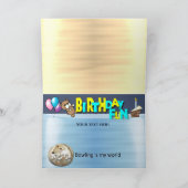 Happy Birthday Bowling Kaart (Binnen)