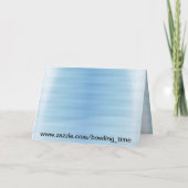 Happy Birthday Bowling Kaart (Achterkant)