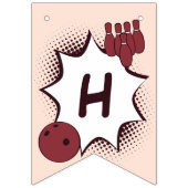 Happy Birthday Bowling Party Vlaggetjes (Tweede vlag)